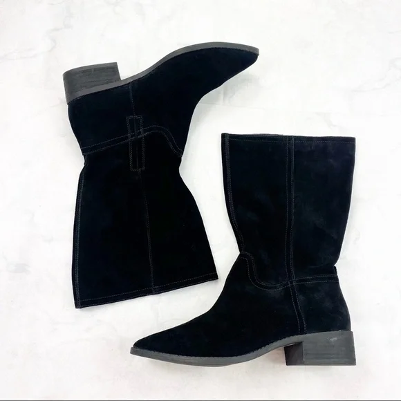[Lucky Brand] Classic Black Pointed Toe Boots